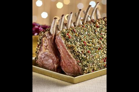 Morrisons british lamb guard of honour with whisky and orange glaze and citrus crust